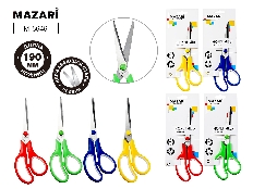 Ножницы офисные, STANDART, 190 мм, лезвия из нержавеющей стали, пластиковые ручки с эргономичными вс