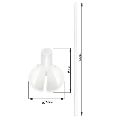 ITP-25 Набор палочка+насадка, Белый, 12 шт.