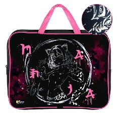 ПМД 4-22 Аниме Style - папка менеджера А4(ручка - тесьма),п/э с диз.фольга, широкая боковинка,350х26