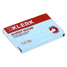 Блок самоклеящийся 51*76 100л KLERK 206894 Pastel голубой