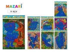 Набор для творчества M-4286 «Гравюра», 19 х 26 см, голографическая цветная картинка, асс.диз.