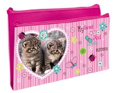 ПМП 18-20 Lovelly kittens - пенал мягкий, 2 отделения, ткань, дизайн