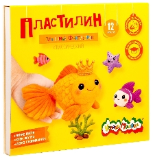 Пластилин классический Каляка-Маляка ДЛЯ ЮНЫХ ФАНТАЗЁРОВ 12 цв. 180 г ассорти со стеком