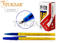 Ручка TZ 2019 А (РФ) шариковая, 0,7 mm, цвет чернил - СИНИЙ, желтый корпус, ПРОИЗВОДСТВО - РОССИЯ