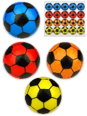 Мяч мягкий ППУ 4,5см "Яркий футбол"(20шт.в упаковке) ( Арт. ММ-2133) кратно 20