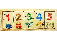 Деревянная игрушка. Цифры 21х8х1,5см (Арт. И-0395)