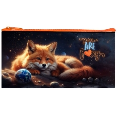 ПМП 17-20 Cosmo fox - пенал мягкий, ручка на карабине, ткань, дизайн