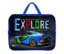 ПМД 4-20 Авто Explore - папка менеджера А4(ручка - тесьма),п/э с диз. широкая боковинка,350х265x80мм