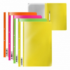 Папка-скоросшиватель с перфорацией пластиковая ErichKrause® Fizzy Pastel, A4, ассорти (в пакете по 2