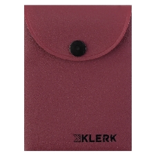Папка-конверт на кноп А7 (75*105мм) 0,25мм KLERK Nude 241320 непрозрачная пыльная фуксия