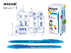 Ручка шариковая ULTRA, СИНЯЯ, чернила на масляной основе, игольчатый пиш.узел 1.0мм, корпус пластико