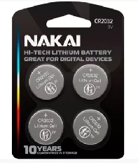 Батарейка CR 2032 NAKAI Hi-Tech 2xBL 3V (24/144)