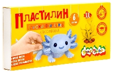 Пластилин классический Каляка-Маляка ДЛЯ ЮНЫХ ФАНТАЗЁРОВ 6 цв. 90 г ассорти со стеком