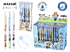 Ручка гелевая со стираемыми чернилами ЗУБАСТИК, СИНЯЯ, игольчатый пиш. узел 0.5мм, термочувствительн