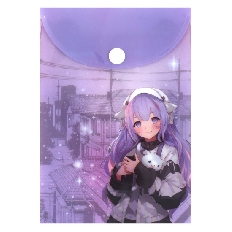 Папка-конверт на кноп А6 (115*165мм) 0,15мм КОКОС Аниме милашка 240334 непрозрачная с рисунком