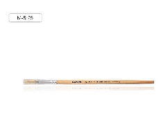 Кисть художественная M-5123 из щетины, №8, плоская, обойма обжимная, ручка деревянная
