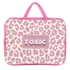 ПМД 2-20 Леопардовый принт -папка менеджера А4(ручка - тесьма),п/э с диз.,  350х265x45 мм