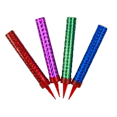 JFTS10-30C/4 Свеча Фонтан для торта, Цветное пламя, 30 сек, 10 см, 4 шт.