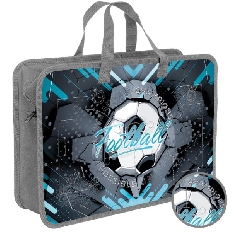 ПТ-18-12 Мяч- папка печать на пластике с ручками, дизайн с двух сторон