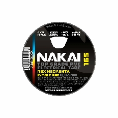 Изолента NAKAI 165 ПВХ 15мм*10м белый