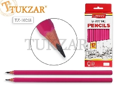 Чернографитный карандаш TZ 10268 HB,шестигранный,розовый,заточенный,без ластика.Производство Россия.