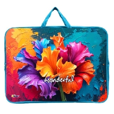 ПМД 3-20-4 Яркие краски - папка менеджера А3(ручка - тесьма),п/э с диз., широкая боковинка, 475х345х