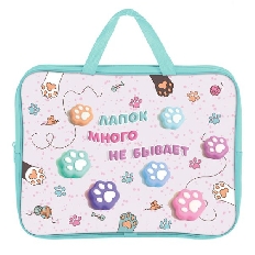 ПМД 4-20 Таба лапки - папка менеджера А4(ручка - тесьма),п/э с диз. широкая боковинка,350х265x80мм