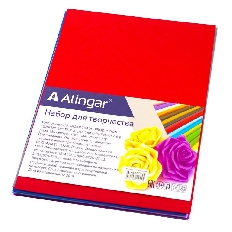 Материал для творчества фоамиран AL6577 Alingar, А4, 1 мм, 10 цветов, ассорти, упаковка полиэтилен
