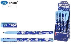 Ручка шариковая с чернилами на масляной основе: "VINSON Snow"; матовый под soft, цветной корпус /рис