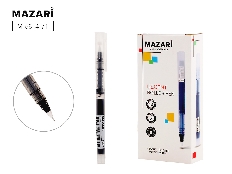 Ручка-роллер DECENT, ЧЁРНАЯ,  игольчатый пиш.узел 0.5мм, корпус пластиковый, картонная упаковка