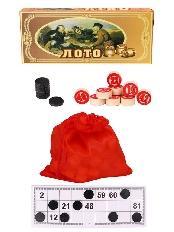 Лото деревянное (23х9.5х4.5 см) в коробке (Арт. AN02557)