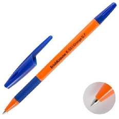 Ручка шариковая ErichKrause® R-301 Orange Stick&Grip 0.7, цвет чернил синий (в коробке по 50 шт.)