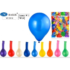 Воздушные шарики:цвет в ассортименте, металлик,в упаковке 100 шт.размер №10