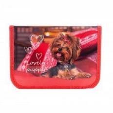 ПКК 07-5 Lovely puppy - пенал л/т 1-отдел. с откидной планкой большой 190*130