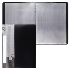 Папка 30 файлов 0,65мм 20мм торц карм KLERK Standart 213888 черн