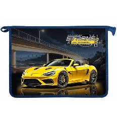 ПТ- 835 Авто Strong -папка д/тетр. А4 на молнии, дизайн с двух сторон