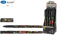 Ручка шариковая с чернилами на масляной основе: "VINSON Halloween"; матовый под soft, чёрный корпус