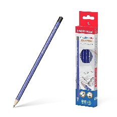 Чернографитный шестигранный карандаш  ErichKrause® Grafica 100 HB (в коробке по 12 шт.)