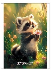 Блокнот А6 кл. 32л. "Енотик" обл. мел., скрепка