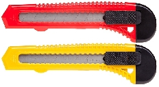 Нож Канцелярский Hatber X-BLADE 18мм PUSH-LOCK в пакете с европодвесом