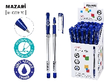 Ручка шариковая с чернилами на масляной основе VESTO, СИНЯЯ, игольчатый пиш.узел 0.7мм, корпус пласт