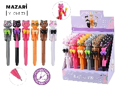 Ручка шариковая BOXING CAT, СИНЯЯ, пулевидный пиш.узел 0.7 мм, пластиковый корпус, сменный стержень