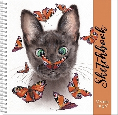 "Premium" Тетрадь SketchBook 80л А5ф 170х170мм 120г/кв.м без линовки с твердой обложкой на пластик.с
