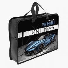 ПТ-14-4  Премиальное авто - папка печать на пластике А4 с ручками(тесьма), дизайн с двух сторон