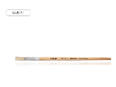 Кисть художественная M-5121, из щетины, №4, плоская, обойма обжимная, ручка деревянная
