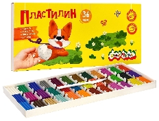 Пластилин Каляка-Маляка 36 цв. 540 г 3+