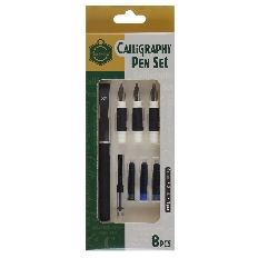 Держатель для перьев + 3 пера+1 порш+3 карт для каллиграфии КОКОС KEEPSMILING 253273 картон кор