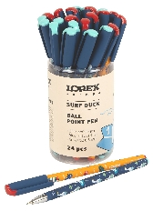 Ручка шарик. на масл. основе LOREX KIDS SURF DUCK Slim Soft синий 0,5 мм ассорти кругл. корп. ultra-