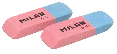 "Milan"   Ластик скошенный 840 двойного назначения   5,2 х 1,9 х 0,8 см  . CCM840RA розово-голубой