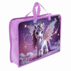 ПТ-14-4 Волшебное очарование - папка печать на пластике А4 с ручками(тесьма), дизайн с двух сторон